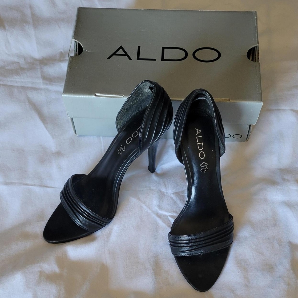 Black Aldo Leather pumps size 39